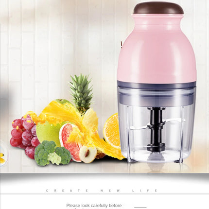 600ml Electric Kitchen Chopper Garlic Masher Meat Grinder Food Garlic Vegetable Chopper Crusher Food Processor Slicer Blender