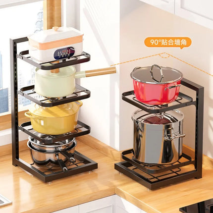 Adjustable Stainless Steel Kitchen Pot Rack