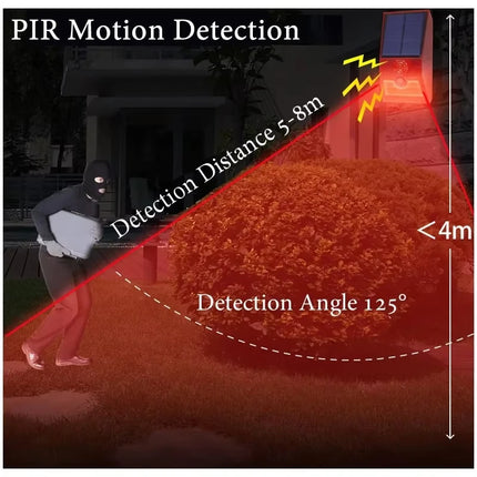 2-in-1 Solar Motion Sensor Alarm Light