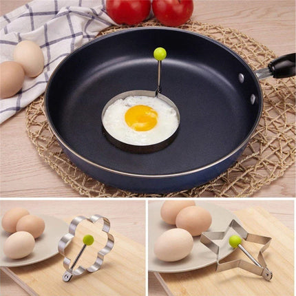 5pcs Stainless Steel Egg Mold Ring Set