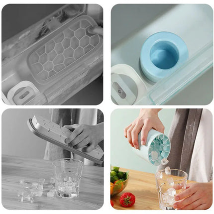 Silicone Ice Cube Mold Round Ice Bucket Summer Homemade DIY Refrigerator Freeze Ice Maker Creative Ice Cube Mold Barware Tools