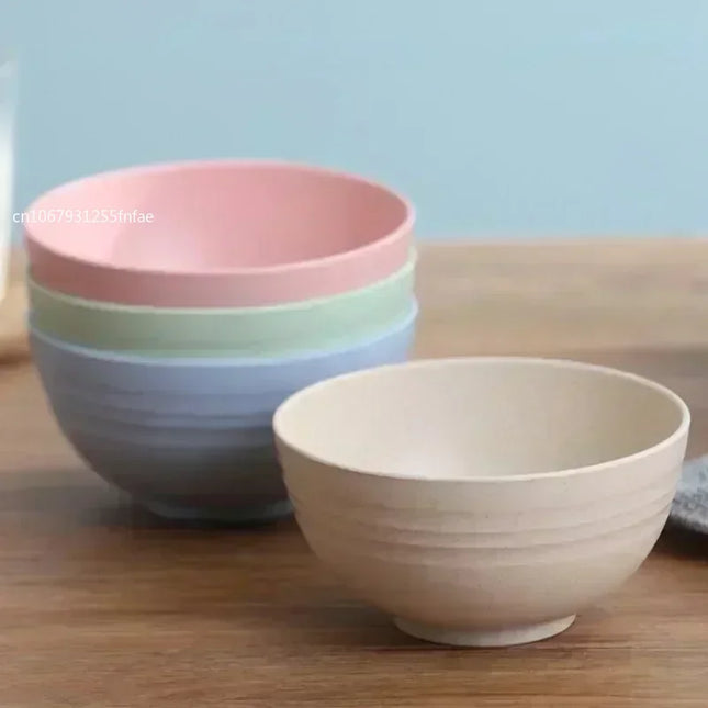 Wheat Straw Anti-Fall Divided Bowl