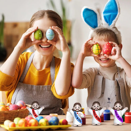 30-200Pcs Little Jesus Figures Jesus Loves You Figures Baby Jesus Figure Mini Jesus Bulk for Religious Gifts Easter Egg Fillers