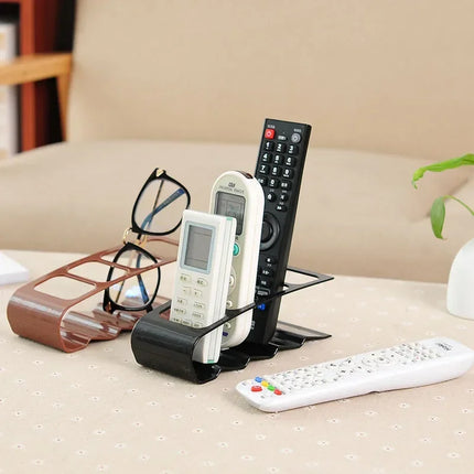 Creative Four Grid Remote Control Storage Rack Storage Box Plastic Desktop Rack Home Storage Organization