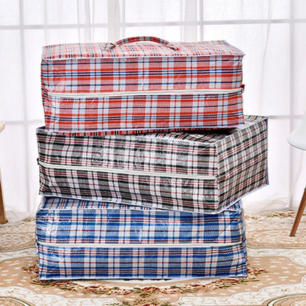 Reusable Plastic Jumbo Laundry Zipped Large Strong Shopping Home Storage Bag