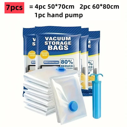 Vacuum Storage Bags More Space Save Compression Travel Seal Zipper for Clothes Pillows Bedding Closet Home Organizer