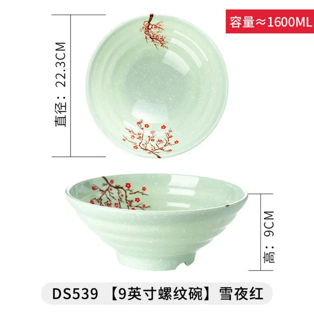 Melamine Japanese Style Noodle Soup Bowl
