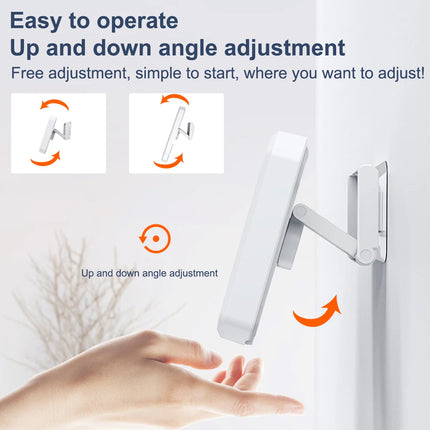 Adjustable Waterproof Shower Phone Holder 360 Degree Rotation Wall Mirror Mount Mobile Phone Holder for Bathroom Bathtub Kitchen