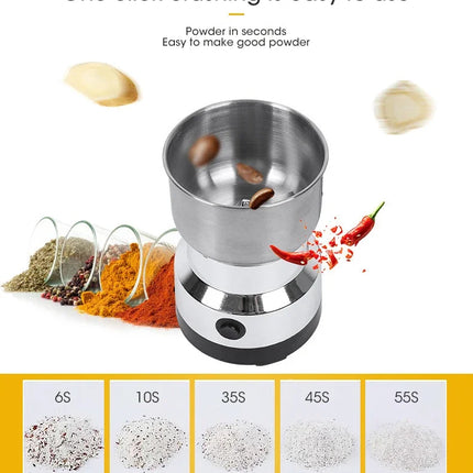 Mini Electric Grinder Household 300ml Ultrafine Baby Food Pulverizer Coffee Grinder Spice Pepper Grinder Grain Mill 2/4 Blades