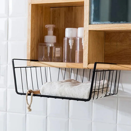 Multi-Functional Hanging Wire Basket Rack