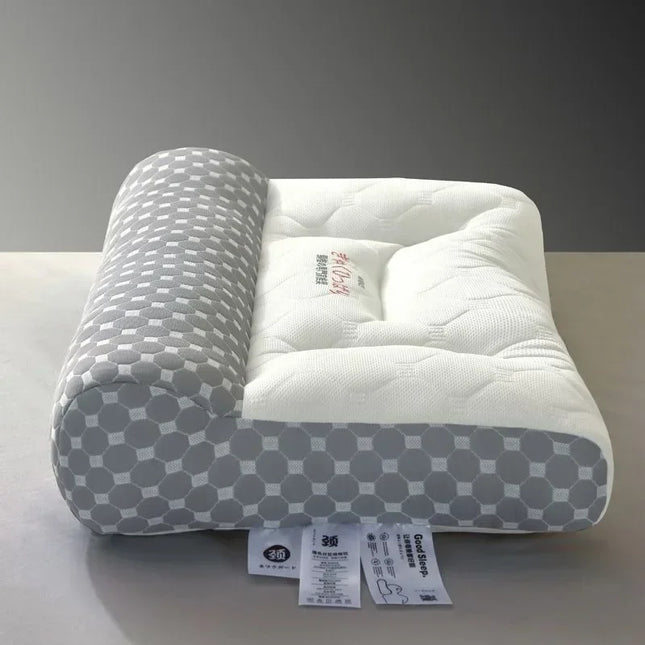Adult Latex Reverse Traction Pillow Core Cervical Spine Protection Sleep Aid Specially Designed Household No Collapse