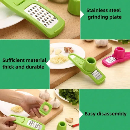 Ginger Garlic Crusher Press Garlic Grinding Grater Cutter Peeler Manual Garlic Mincer Chopping Tool Kitchen Accessories
