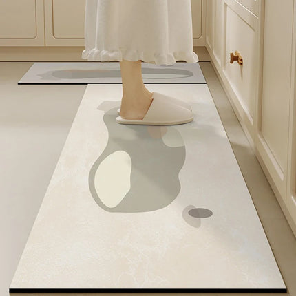 Kitchen Floor Mat Non-slip Oil-proof Carpet Pvc Leather Waterproof Foot Mats Wipeable No-clean Rug Long Strip Decoration Carpets