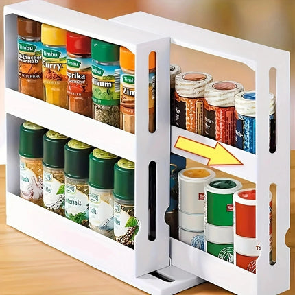 90 Degree Swivel Spice Storage Rack