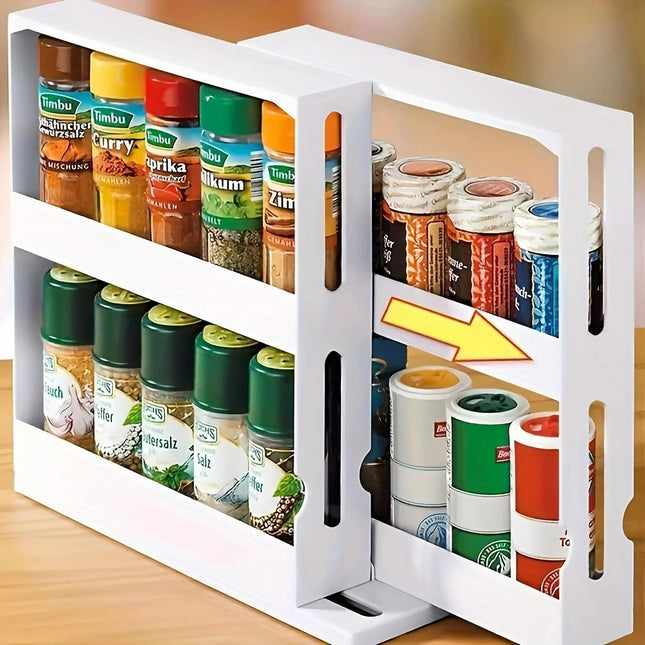 90 Degree Swivel Spice Storage Rack