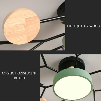 Modern LED Chandelier with 3 Colors