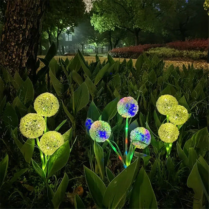 Solar LED Dandelion Lawn Lights for Garden Path Decoration