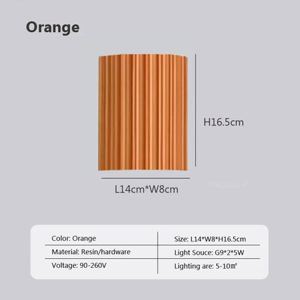 Nordic LED Resin Wall Lamp