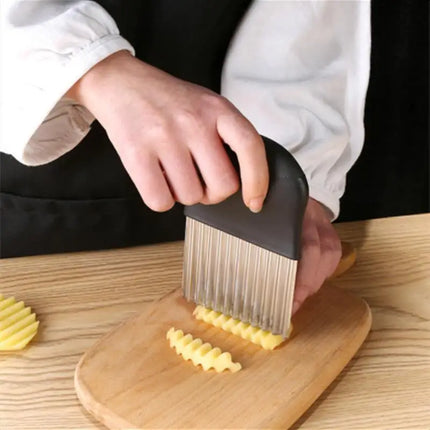 Stainless Steel Wavy Potato Chip Slicer Knife