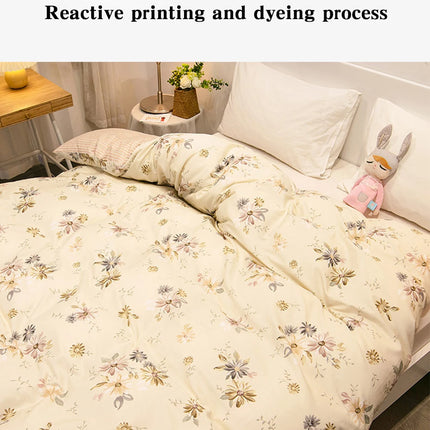 100% Cotton Duvet Cover Double Size Duvet Cover 200x230 Skin friendly Breathable Active Flower Print Pillow Cover Buy separately