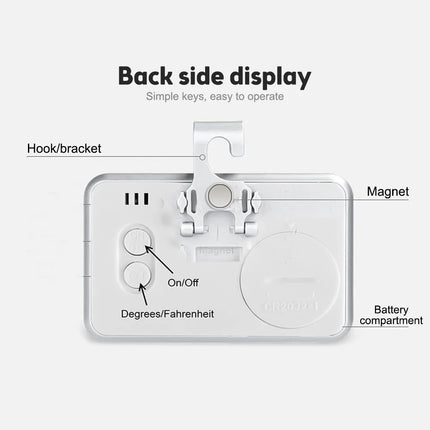 Electronic Thermometer Household Digital Temperature Meter Refrigerator Wall Hanging Thermometer Freezer Frost Alarm Thermometer