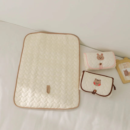 Foldable Portable Diaper Changing Pad Waterproof Baby Infant Diaper Urine Mat for Newborn Simple Bedding Changing Cover Pad