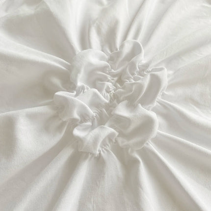 3pcs Bedding Cover, Big Pinch Pleat Duvet Cover, Soft Microfiber Bedding Set with Zipper Closure & Corner Ties