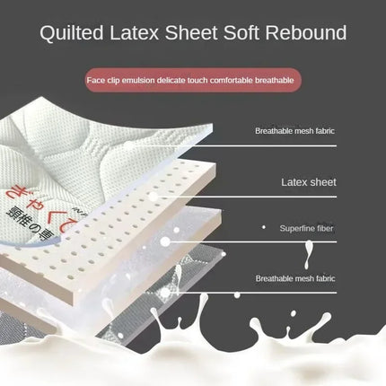 Adult Latex Reverse Traction Pillow Core Cervical Spine Protection Sleep Aid Specially Designed Household No Collapse