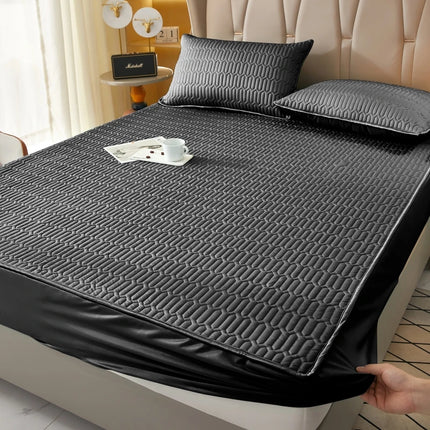 Waterproof Fitted Sheet, Thickened Quilted 100% Waterproof Mattress Cover, Mattress Protector, Bed Cover For Living Room 160x200