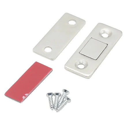 Magnetic Cabinet Catches Magnetic Door Stop Ultra Thin Drawer Magnet Catch Hidden Door Closer Adhesive Cabinet Latch for Kitchen