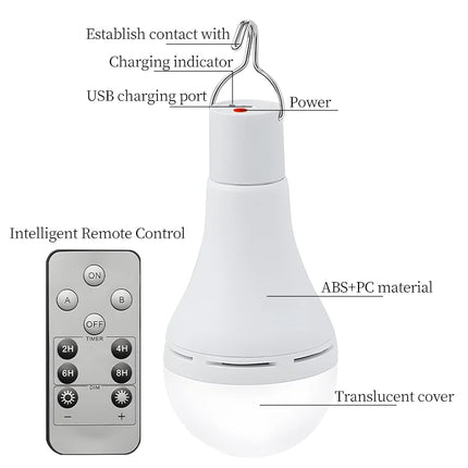 Solar USB Charged Hanging Emergency LED Lamp