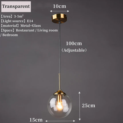 Modern Luxury LED Glass Pendant Chandelier