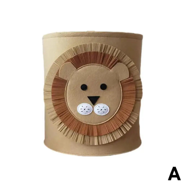 Cartoon Animal Felt Storage Basket