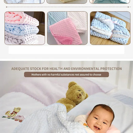Baby Blanket Swaddling Blanket Warm Soft Fleece Blanket Winter Bedding Quilts Baby Bedding Swaddling Bag