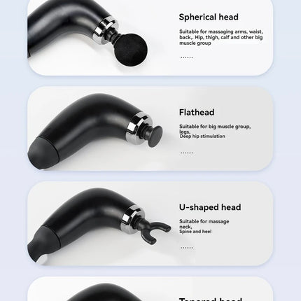 Smart Massage Gun Electric Massager Massage Hammer Rechargeable Home Handheld Hammer Back Artifact Body Massager