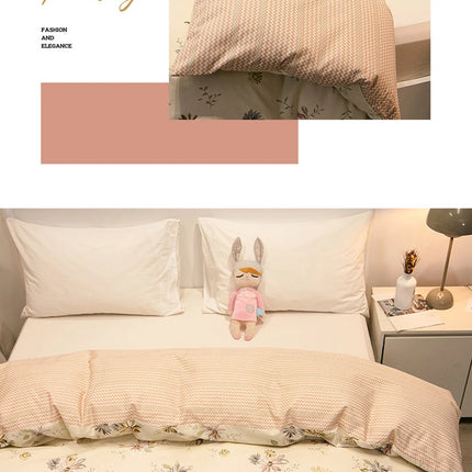 100% Cotton Duvet Cover Double Size Duvet Cover 200x230 Skin friendly Breathable Active Flower Print Pillow Cover Buy separately