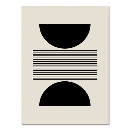 Abstract Boho Geometric Canvas Art Print