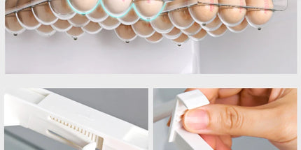 Hanging Refrigerator Box Eggs Fruit Food Vegetable Storage Slide Out Drawer Tray Transparent Fridge Container Kitchen Organizer