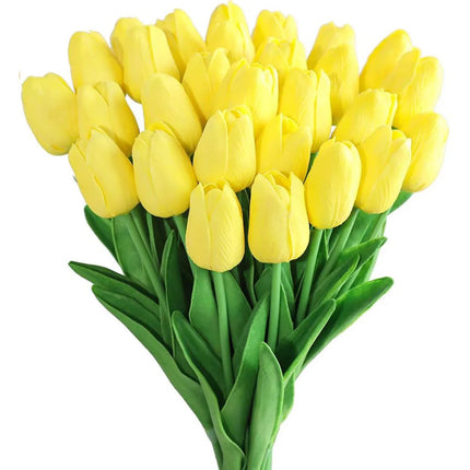 10Pcs Artificial Realistic Touch Tulip Flowers