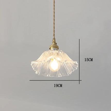 Vintage Glass Flower Pendant Lights