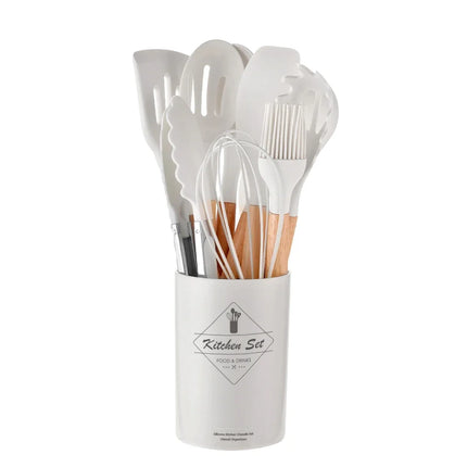 12Pcs Silicone Kitchen Utensils Set