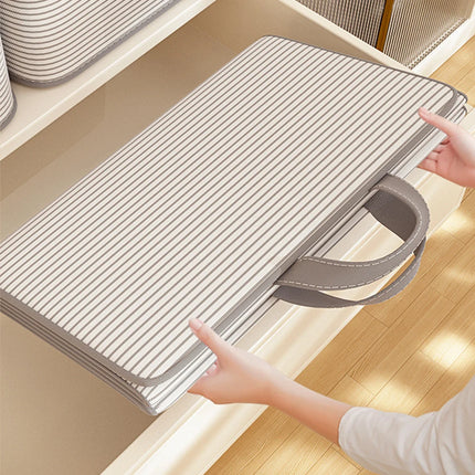 1pc Household Quilt Clothing Foldable Storage Box Non-woven Large Capacity Blanket Bedding Organizing Bag Dustproof Cabinet Box