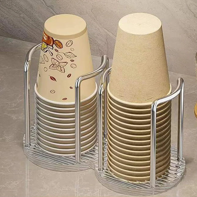 1PCS living room luxury disposable cup dispenser storage rack, water cup holder with long stick cup display rack  home storage