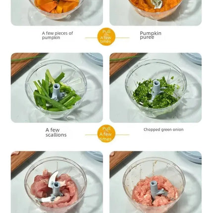 Home Kitchen Manual Ginger Grinder Garlic Mud Splasher Multifunctional Vegetable Cutter Handheld Meat Grinder Modern Minimalist