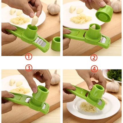 Ginger Garlic Crusher Press Garlic Grinding Grater Cutter Peeler Manual Garlic Mincer Chopping Tool Kitchen Accessories