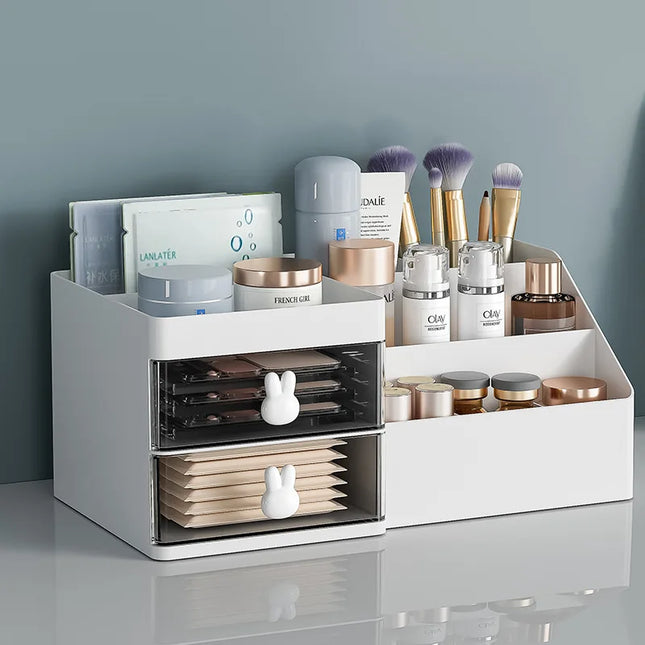 Desktop Transparent Cosmetics Storage Box