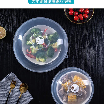Microwave heating insulation dish cover high quality pp plastic non-toxic high temperature resistant kitchen accessories