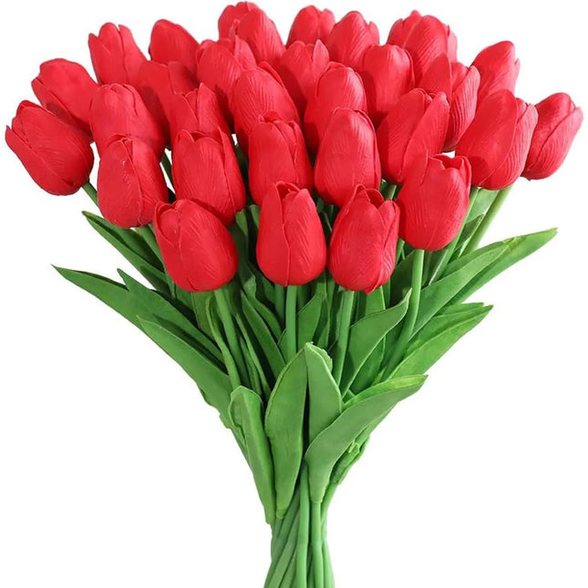 10Pcs Artificial Realistic Touch Tulip Flowers