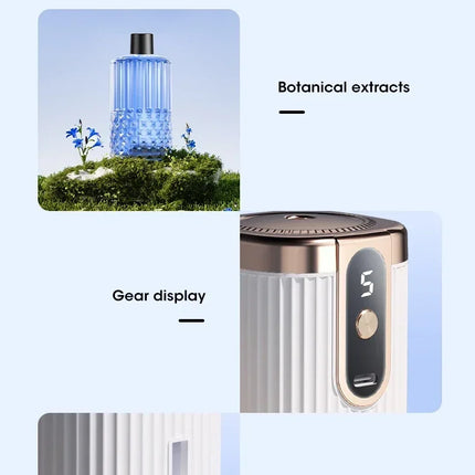 Mini Essential Oil Aroma Diffuser Large Mist Air Humidifier Rechargeable 5-Gear Aromatherapy Machine Air Freshener for Home Car