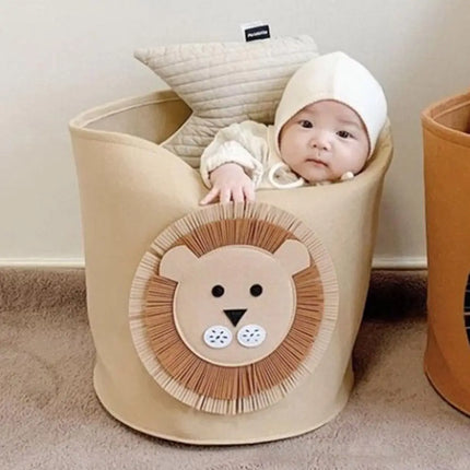 Cartoon Animal Felt Storage Basket
